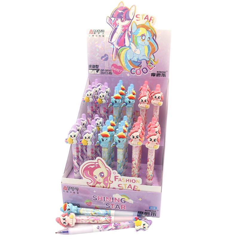 AODEMEI "Write-erase" automatic pen /36045/ "Shining star" 0.5mm, blue (36/576)