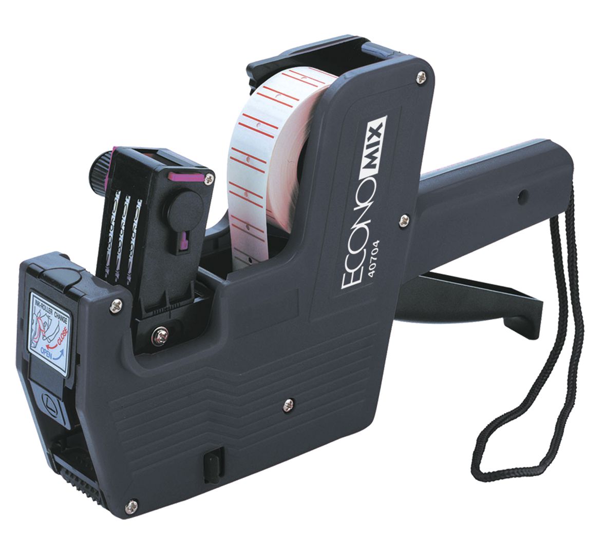 Marker "ECONOMIX" /E40704/ 1 row, 8 digits, for rectangular labels 21x12 mm