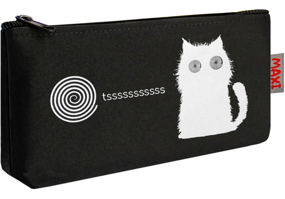Pencil case "MAXI" /87419/ 1 compartment. 20*9*4cm, black (1/20)