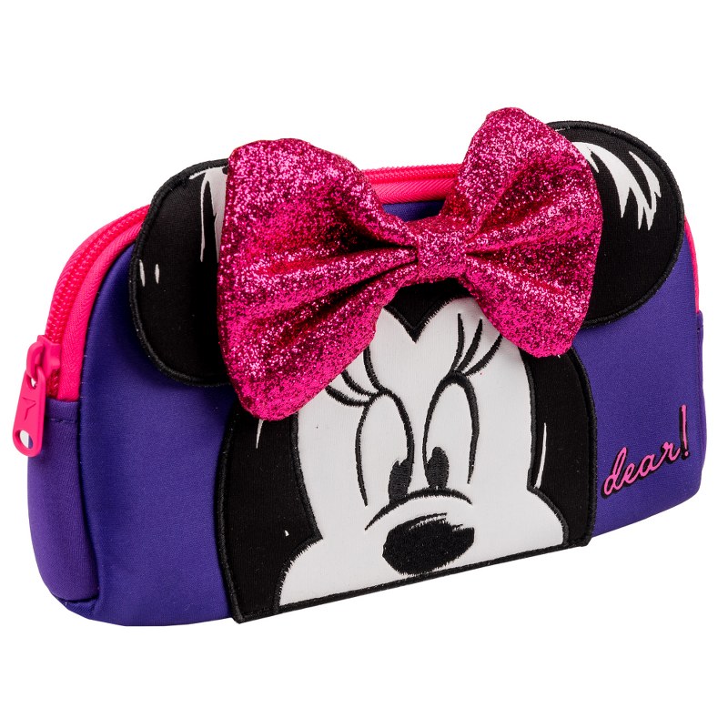 Soft pencil case "YES" /533006/ TO-01 "Minnie Mouse", purple (1/100)