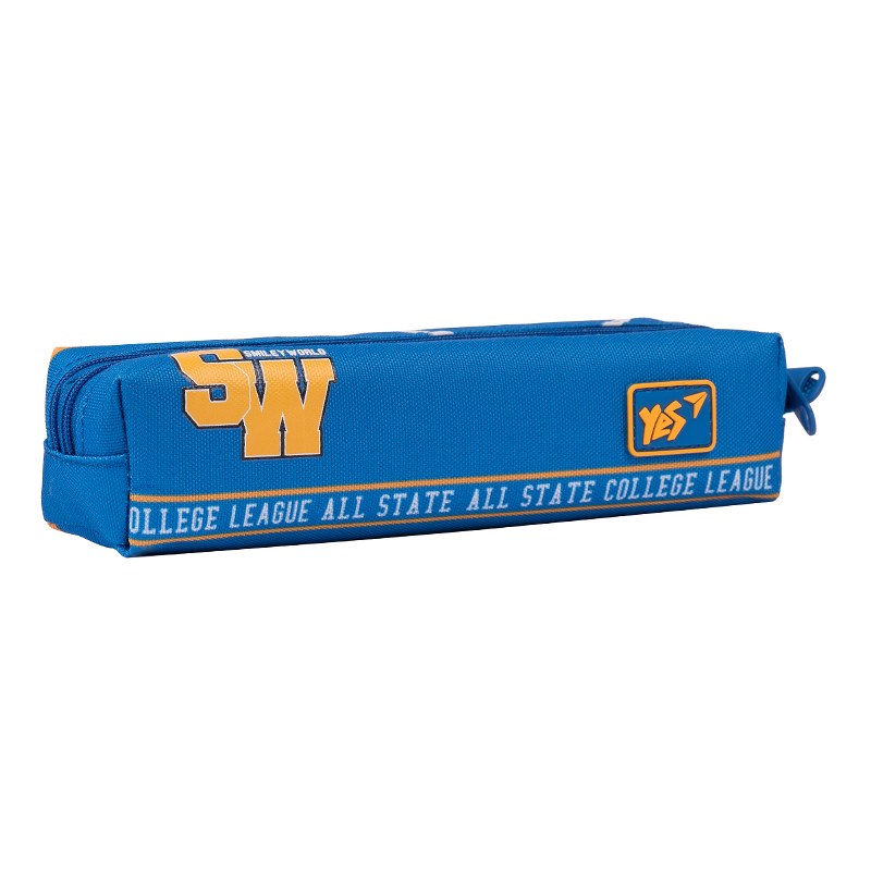 Pencil case soft "YES" /533025/ TP-04 "Smiley World.College", blue (1/100)