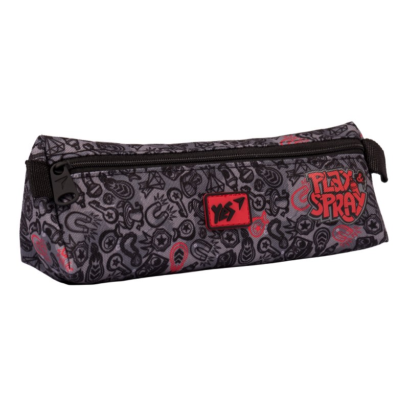 Soft pencil case "YES" /533038/ UN-01 "SubSurf. Black and White", gray (1/100)
