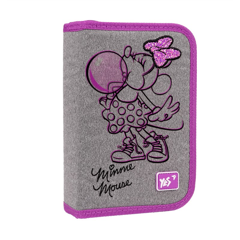 Pencil case solid "YES" /533113/ 1 compartment. without valve HP-02 Minnie Mouse (1/48)