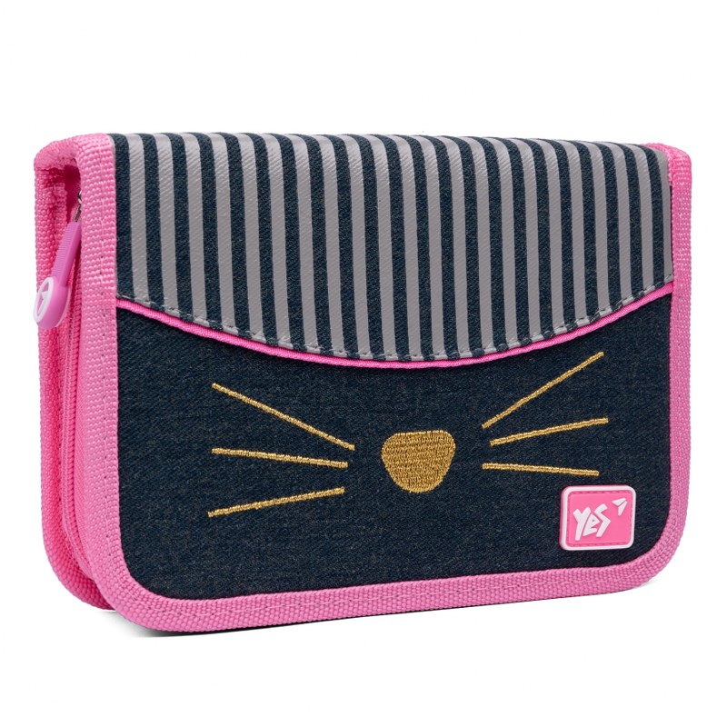 Pencil case solid "YES" /533123/ 1 compartment. 2 branches HP-04 Kittycon (1/48)
