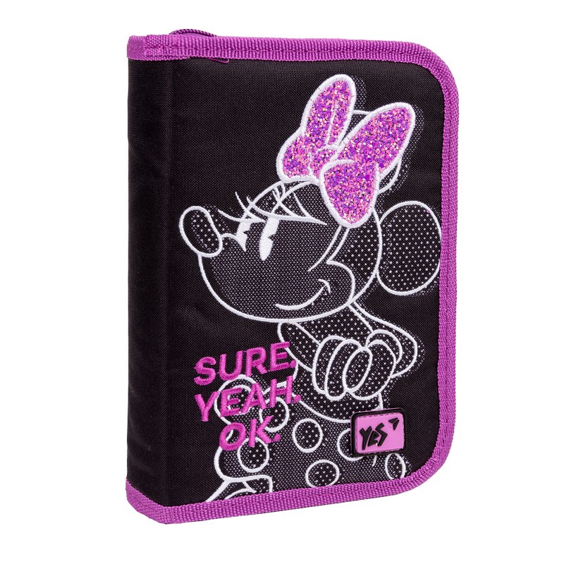 Pencil case solid "YES" /533127/ 1 compartment. 2 branches HP-04 Minnie Mouse (1/48)