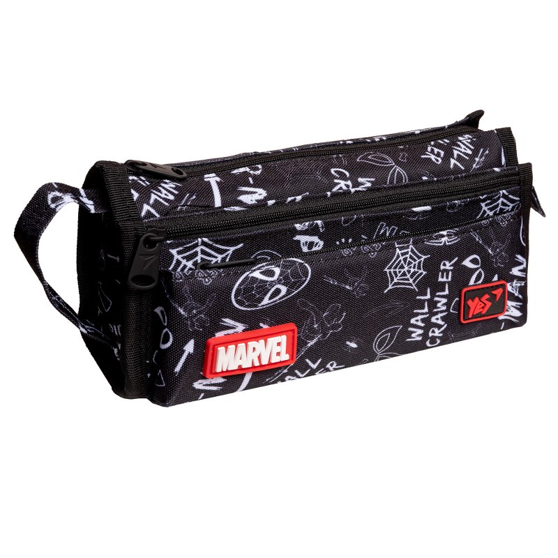 Soft pencil case "YES" /533240/ 2 compartment.  PH-19-2 Marvel.Spiderman (1/32/96)