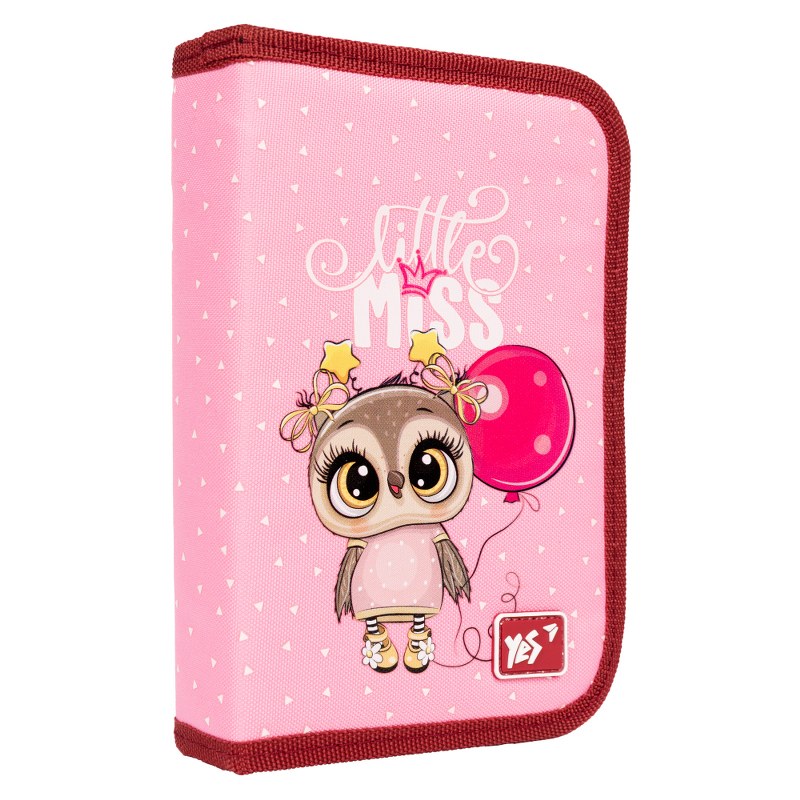 Pencil case hard "YES" /533323/ HP-04 1 compartment. 2 branches Little Miss (1/48)