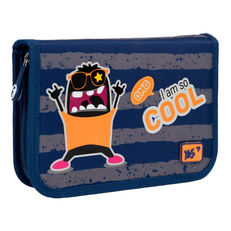 Pencil case solid "YES" /533364/ HP-03 1 compartment. 1 division Monsters (1/48)