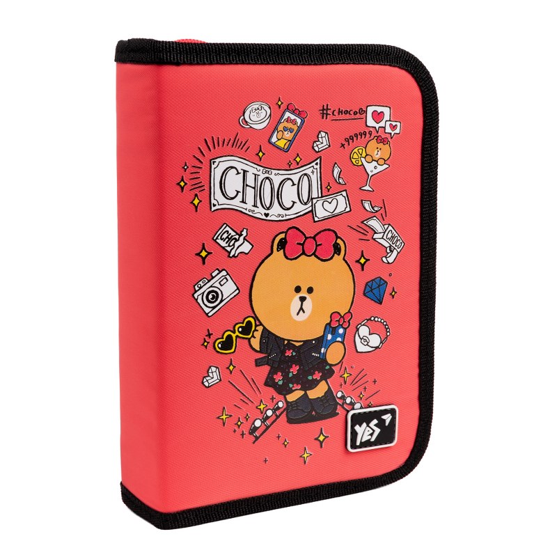 Hard pencil case "YES" /533567/ 1 compartment. with valve HP-03 Line Friends (1/48)