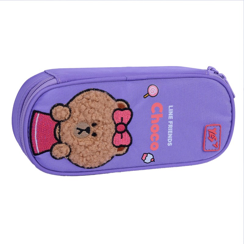 Пенал м'який "YES" /533703/ PH-30 Line Friends Pretty 22*9*5см (1/32/96)