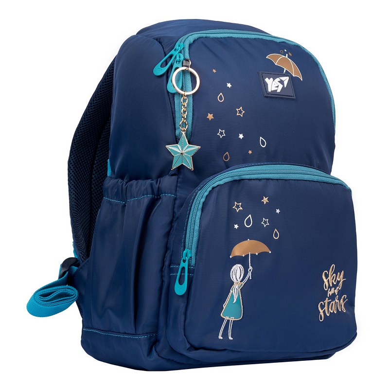 Backpack "YES" /552597/ T-104 "Sky full of stars", blue (1/10)
