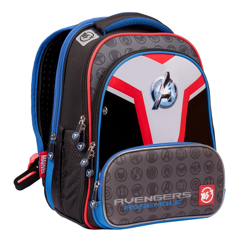 Backpack "YES" /557364/ S-30 JUNO ULTRA Premium "Marvel.Avengers", gray/black (1/8)