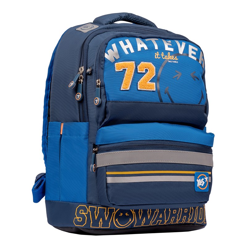 Backpack "YES" /558213/ S-30 Juno XS "Smiley World.College", blue (1/6)