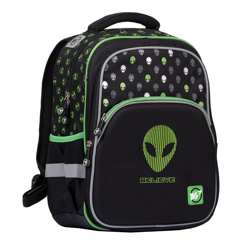 Backpack "YES" /558521/ S-40 "Believe", black (1/16)