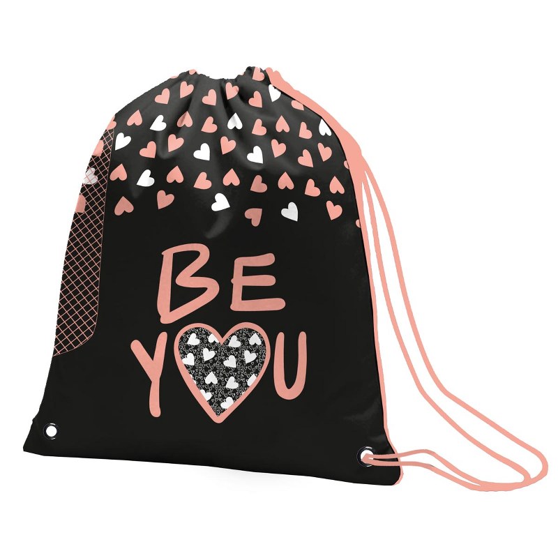 Shoe bag "YES" /558781/ SB-11 "Be YOU", black (1/100)