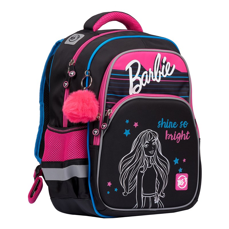 Backpack "YES" /558792/ S-40 "Barbie", black/crimson (1/16)