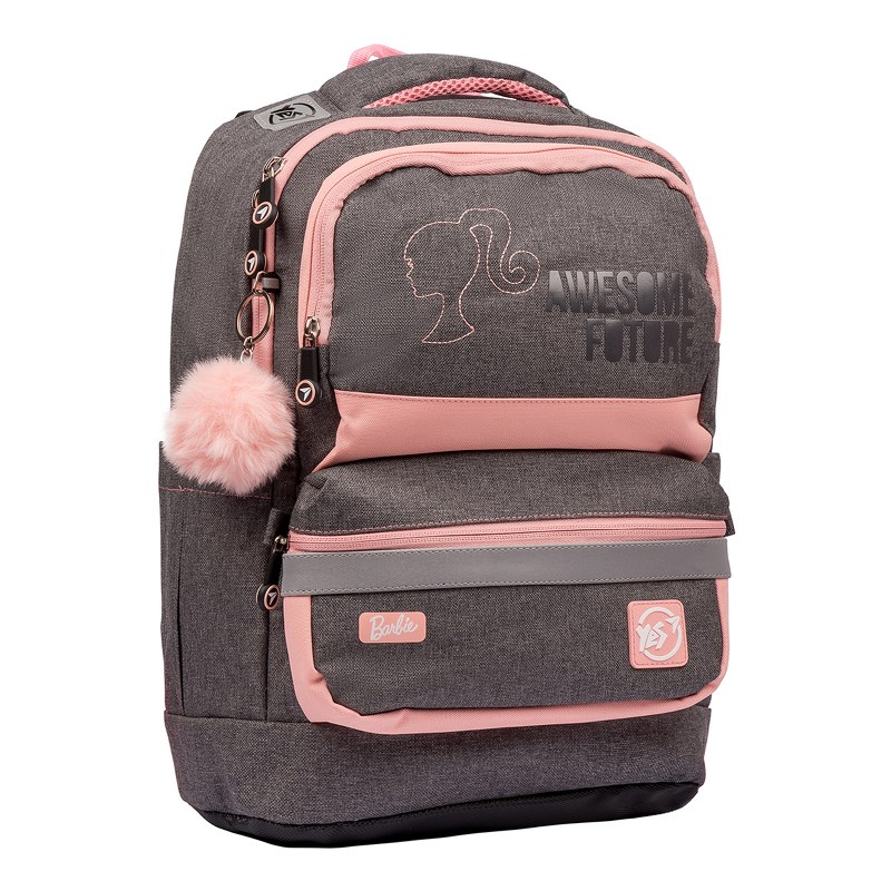 Backpack "YES" /558794/ S-30 Juno XS "Barbie", gray/pink (1/6)