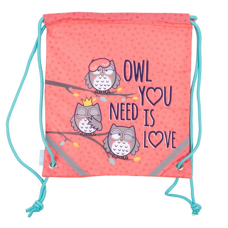 Shoe bag "YES" /559133/ SB-10 Owls (1/50)